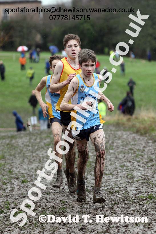 Intermediate boys Northern Inter Counties Schools Cross Country, Stockton. Photo: David T. Hewitson/Sports for All Pics